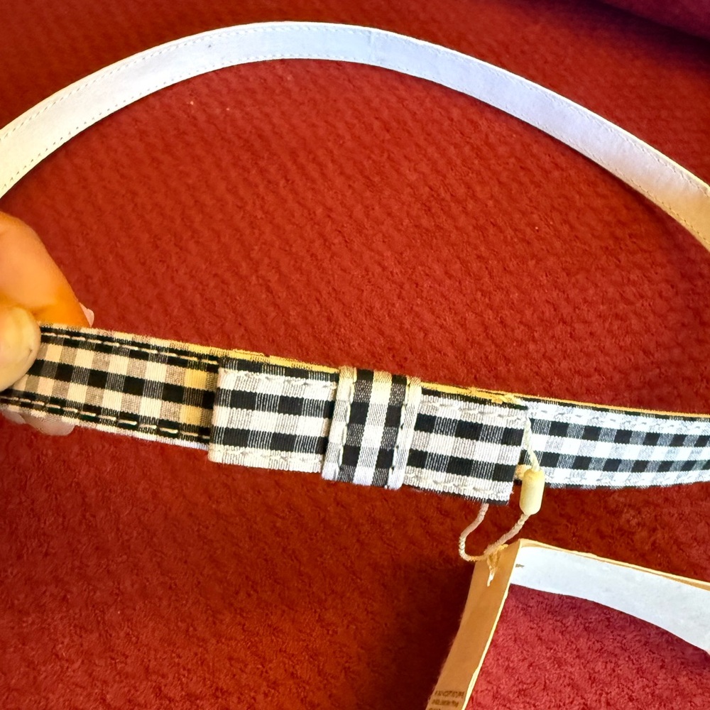 Doen Junie Bow Belt in Gingham - Picture 3 of 4